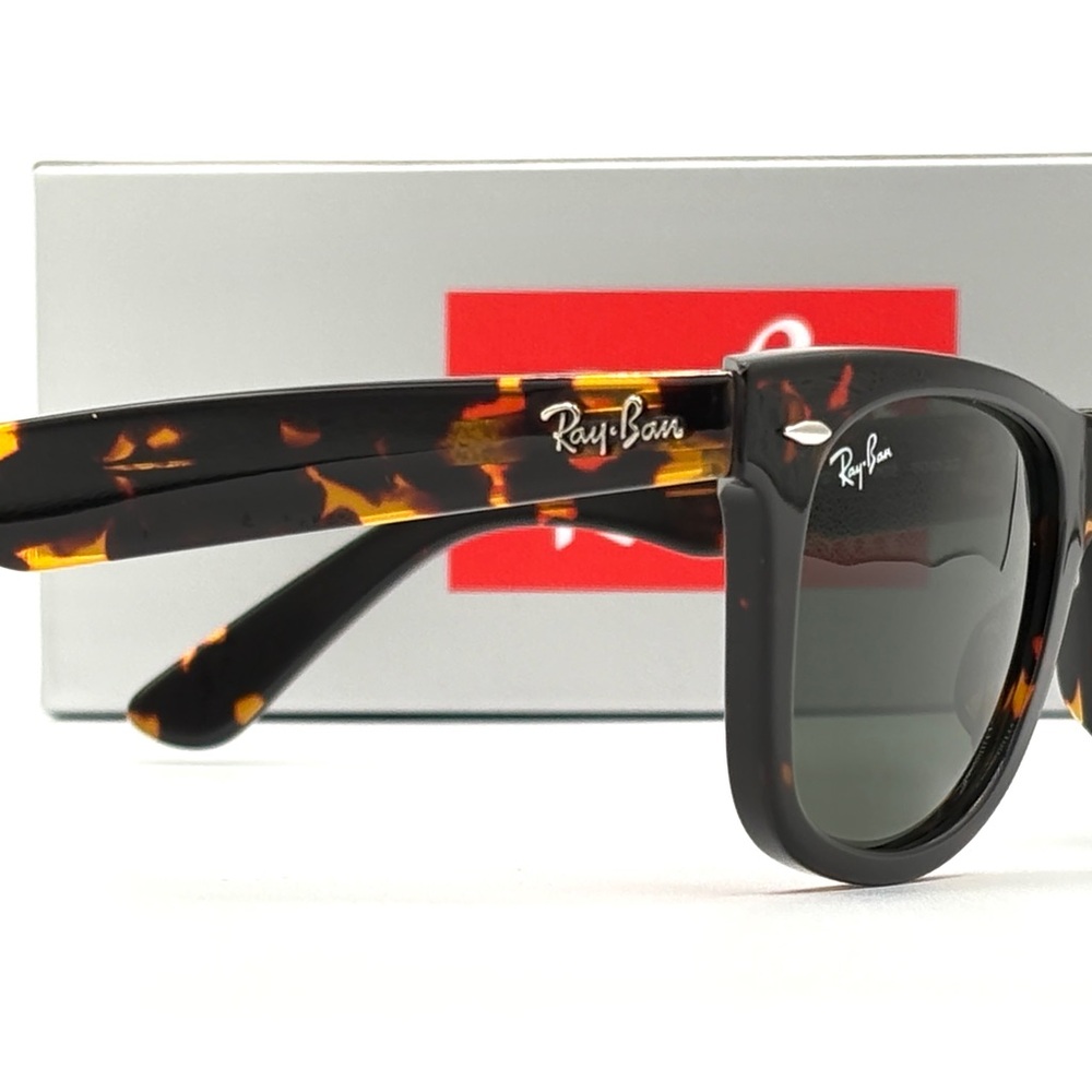 Ray-Ban RB2140 902 Tortoise Green G-15 50mm 50-150 w/Case and box with tag - Picture 13 of 14